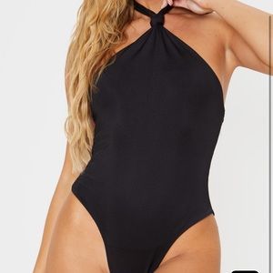 BRAND NEW PLT Halter neck black swimsuit